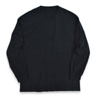 BLACK PLAIN L/S SHIRTS SWEATER RIB...
