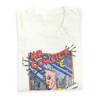 80's MR.COWLICK 'Standing Hair' Discharge Print T-Shirt...