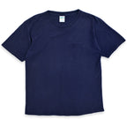 90's~ CHEETAH NAVY ONE POKET T-SHIRT... L