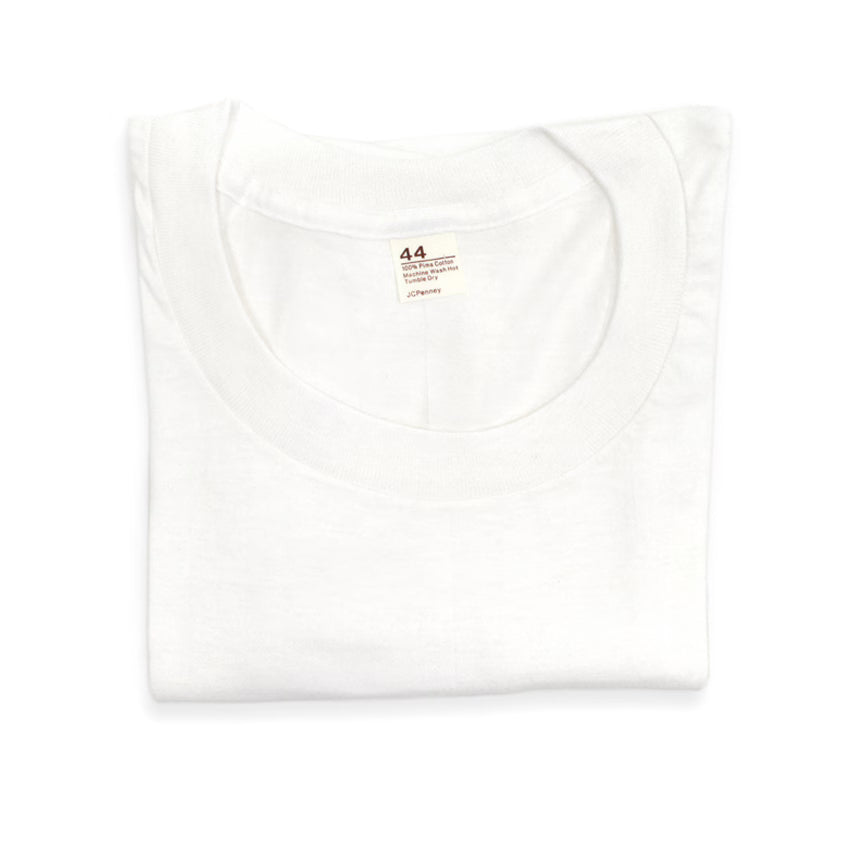 JC Penney Deadstock Plain T-Shirt White ... 44