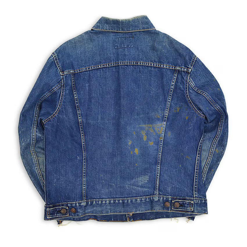 60's Levi's 70505 BIG-E Denim Jacket Cuff Cut!! ... Actual size 44