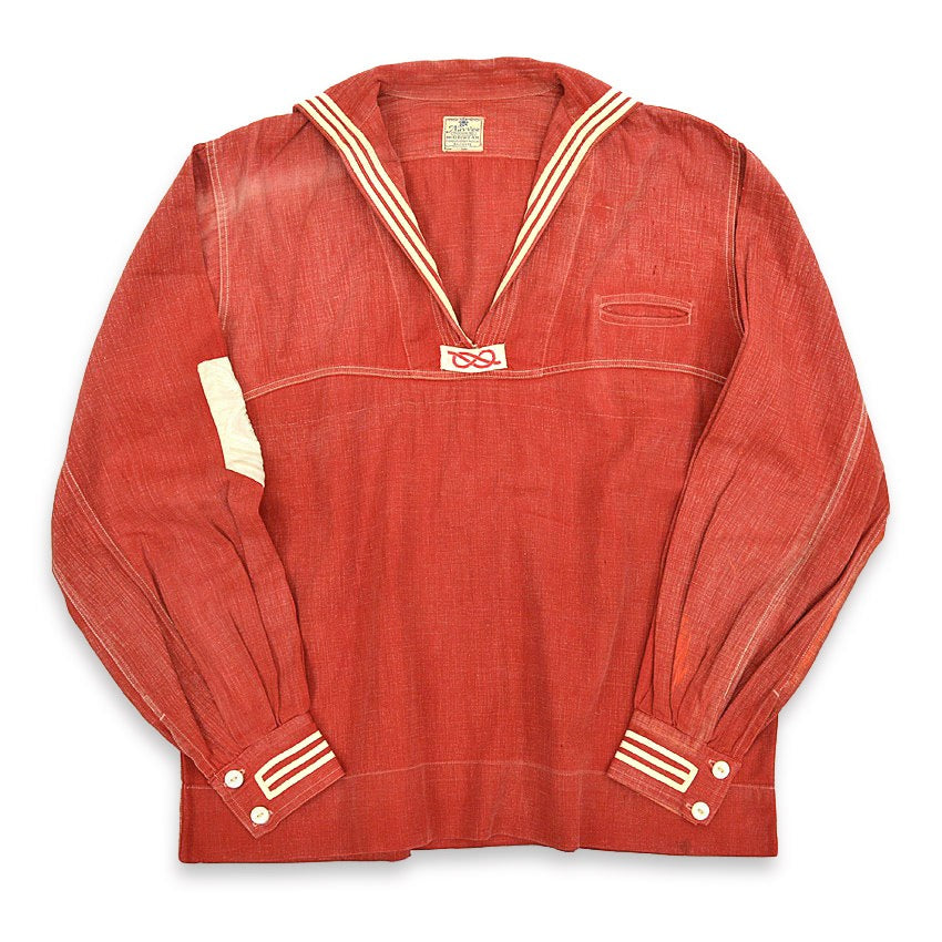 20's Nayvee MIDDIWEAR Red Chambray Sailor Jacket...
