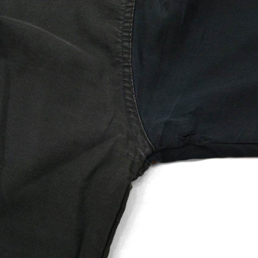 60's Authentic Ivy BLACK TWO TONE B/D SHIRT...M