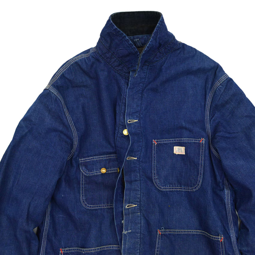 60's Sears Denim Chore Jacket with Blanket...