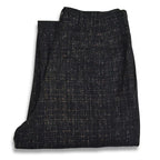 1950s-era black pinstripe Fleck Pattern kasuri wool slacks...