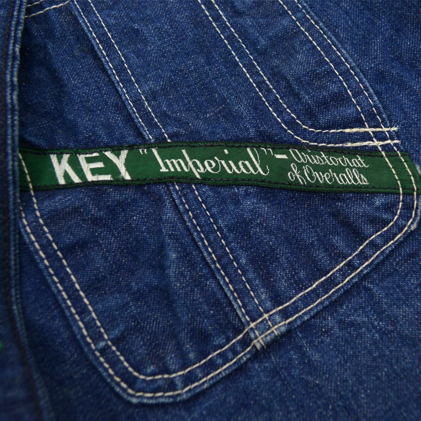 50's~ KEY Imperial DENIM COVERALL... Fits like 38
