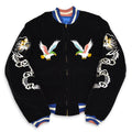 1950s Deadstock JAPAN SOUVENIR JACKET (Sukajan) - Black Velvet with YKK Zipper...