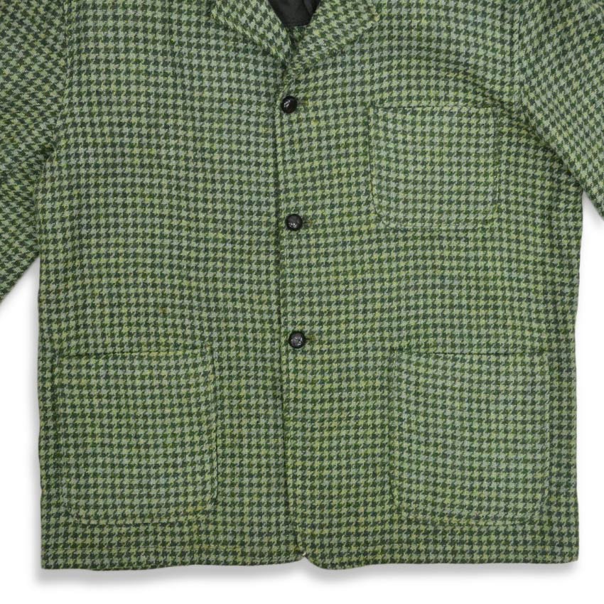 1950s- LL Bean Cursive Tag Houndstooth Unstructured Jacket... L