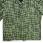 1950s- LL Bean Cursive Tag Houndstooth Unstructured Jacket... L