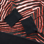 ~90's ZUBAZ NFL Zebra Print Sweat Hoodie ... M