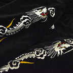 1950s THULE GREENLAND SOUVENIR JACKET (Sukajan, black velvet)...