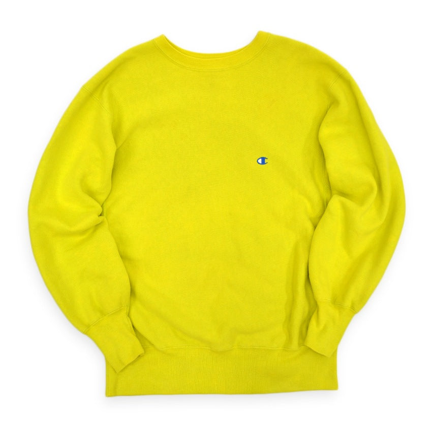 1990's Champion Reverse Weave Acid Green...XL