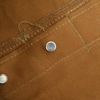 1970's DEADSTOCK CARHARTT BROWN DUCK DOUBLE KNEE OVERALL... W36 L28