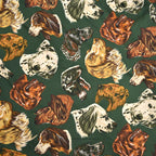 1980's BANANA REPUBLIC SAFARI & TRAVEL DOG PRINT SHIRT ... M