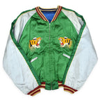 1950s JAPAN SOUVENIR JACKET (Sukajan) with Tiger Face and TTS Zipper...