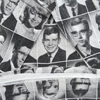 1990's STANLEY DESANTIS SILK SCREEN PORTRAIT T-SHIRT...