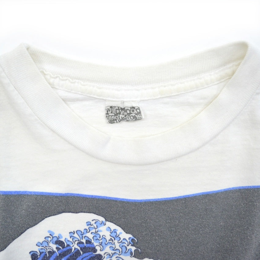 1980's wildwood productions 北斎 神奈川沖波裏 T-shirt ... L