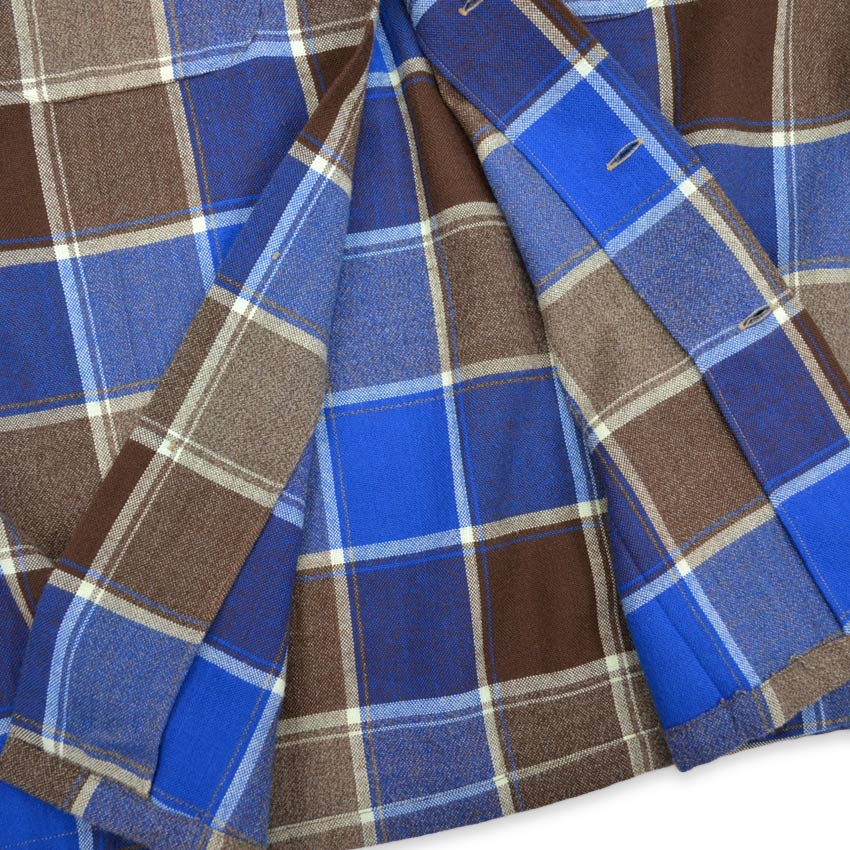 1960's VAN HEUSEN BLOCK PLAID SHIRT...L