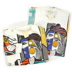 1980s Deadstock Picasso "Woman Sitting in Front of a Window" All Over Print Sweatshirt... L