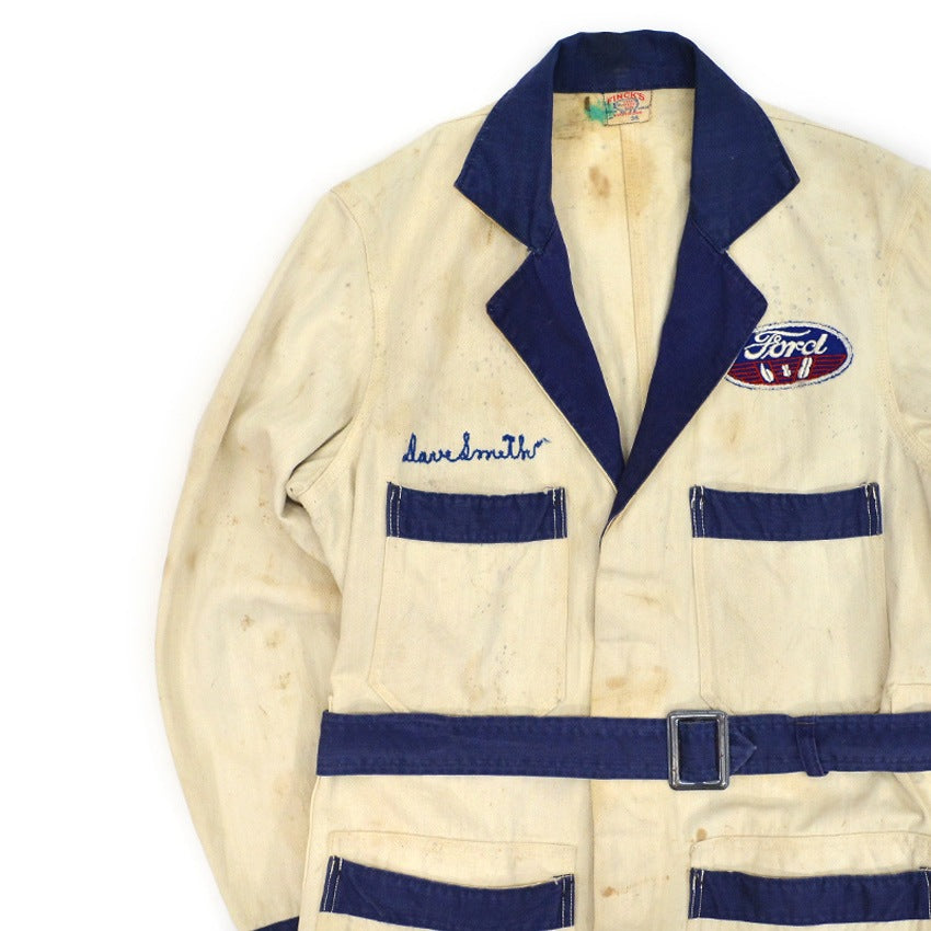 1940's FINCK'S TWO TONE FORD SERVICE COAT... 36