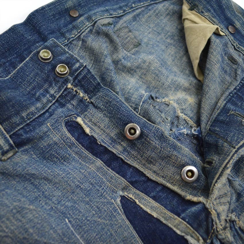 1930's Montgomery Ward Buckle Back Denim Pants... W32 L29.5