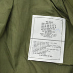 1980's Deadstock USARMY M-65 OD 3RD SCOVILL ZIPPER... SR