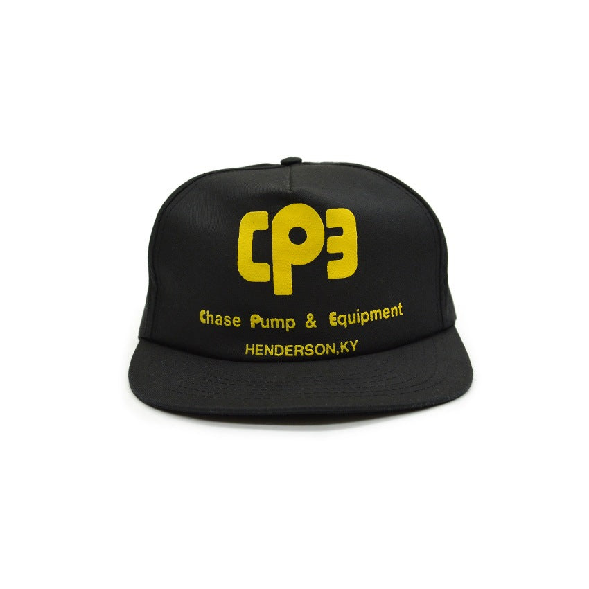 1980's Deadstock TROUTMAN CPE BLACK WORK CAP Made in USA...