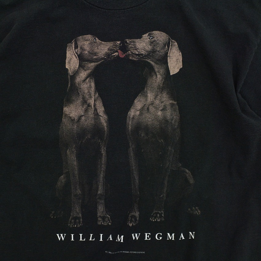 1990's FRUIT OF THE LOOM WILLIAM WEGMAN FOTOFOLIO T-SHIRT ... XL