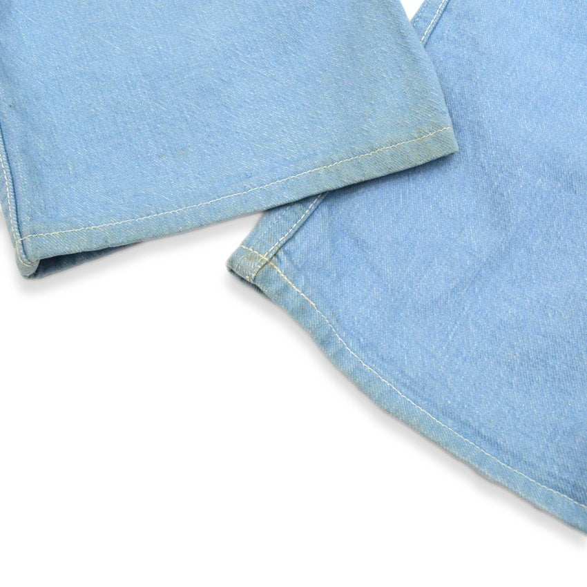 1960's Wrangler 22MWZ Sax Blue Denim Pants... W32 L28