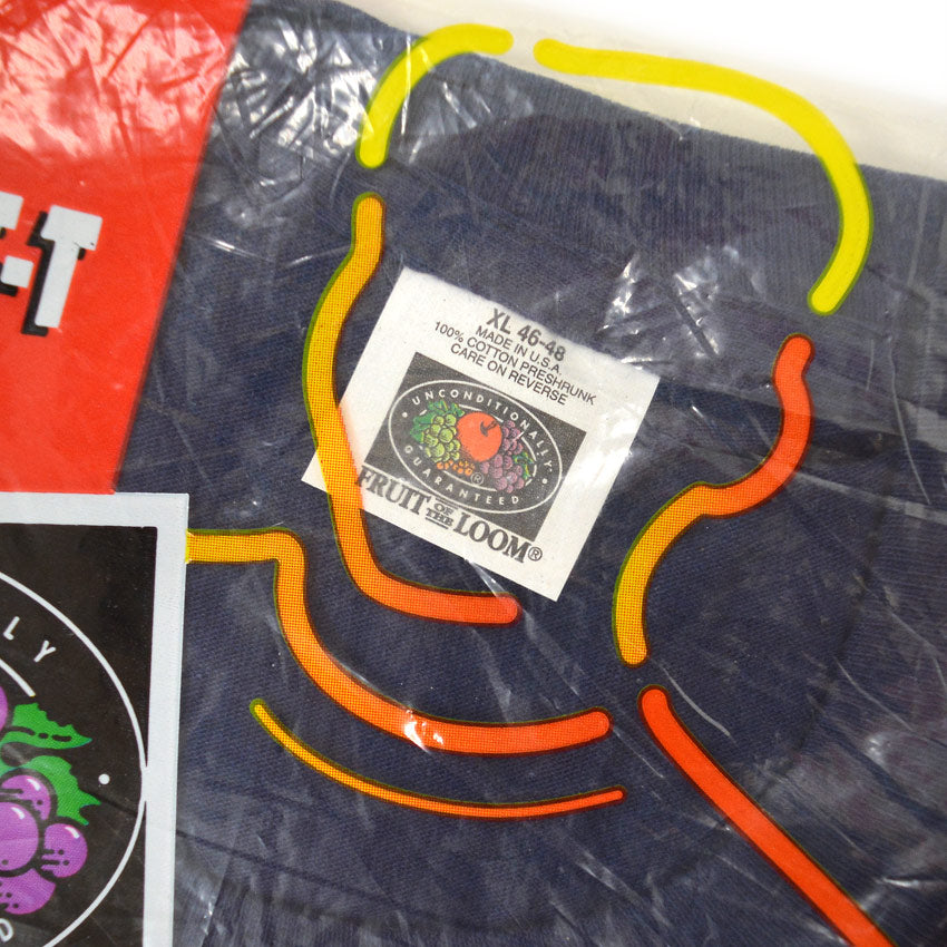 1990's DEADSTOCK FRUIT OF THE LOOM POCKET-T NAVY ... XL