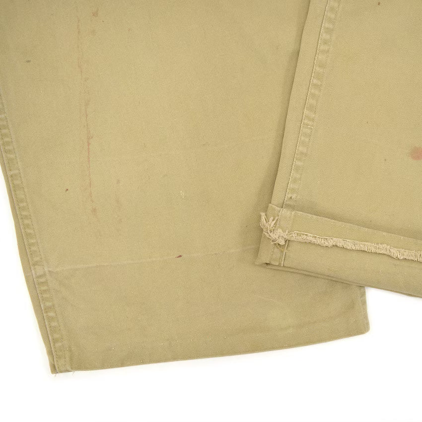 1940's~ USARMY 1945 TROUSERS COTTON KAHKI CHINO... W31 L29