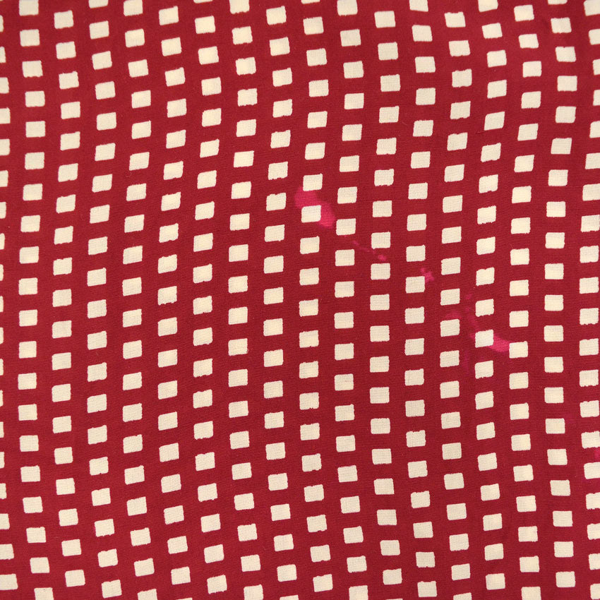 1960's〜 Deora Square Dots Rayon S/S Shirt Blood ... 40