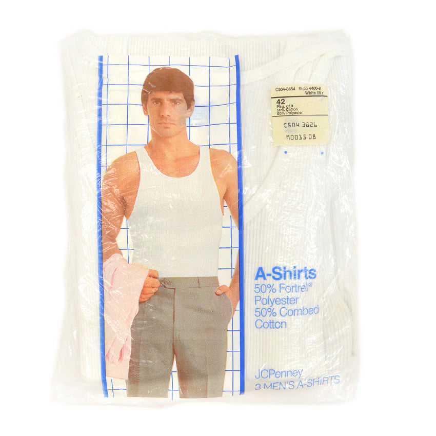 DEADSTOCK JCPenney A-Shirts Tank Top 3-Pack ... 42
