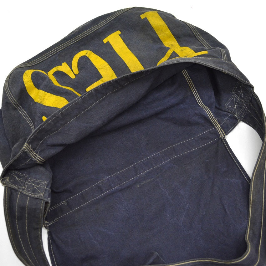 1950s Press Newspaper Bag, Eggplant Navy Blue...