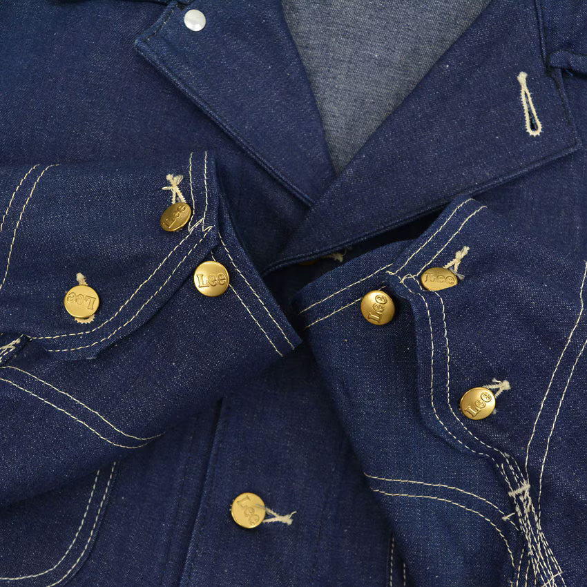 1970's DEADSTOCK Lee 91-J DENIM COVERALL ... Fits like 44