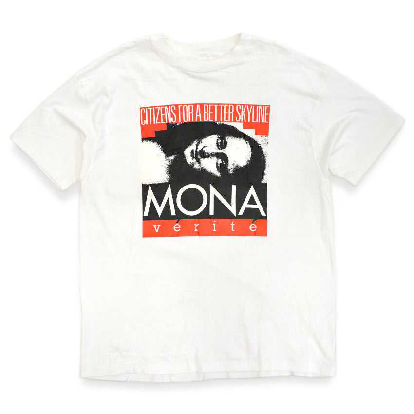 1980's~ Hanes BEEFY-T MONA ART T-SHIRT... XL