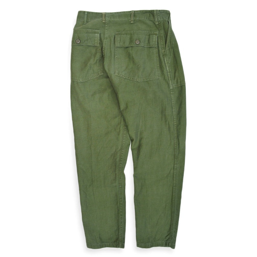 1960's USARMY COTTON SATEEN OG-107 BAKER PANTS SLIM CUSTOM... W31 L32