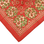 1920's~ DEADSTOCK FLORAL TURKEY RED BANDANA...