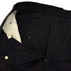 1960's LEVI'S 518 BIG-E BLACK Katsuragi COTTON TWILL PANTS... W32 L33