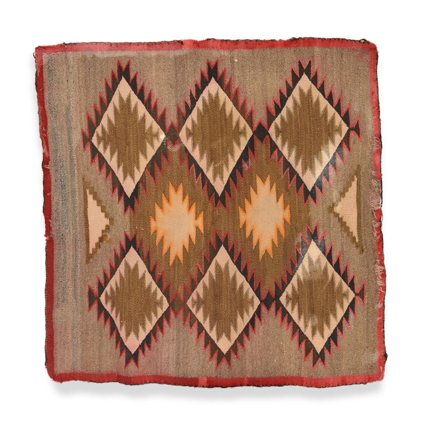 c.1920's NAVAJO RUG DIAMONDS PATTERN...82cm×82cm