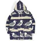 1980's~ MICHIGAN RAG CO. ALL OVER HAND PRINT JACKET...S/M