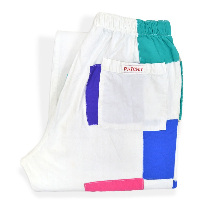 1990's PATCHIT ALL COTTON CRAZY COLOR PATCHWORK PANTS ...