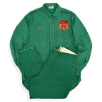 1940's〜 T.S.LANKFORD&SONS PHILLIP66 GREEN COTTON TWILL SHIRT ... 15