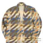 ~1990's MULTI COLOR MOHAIR SHAWL COLLAR JACKET...