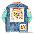 1990's COTTON DELUXE HARI '95 HAND PAINT ART M/S T-SHIRT ... L