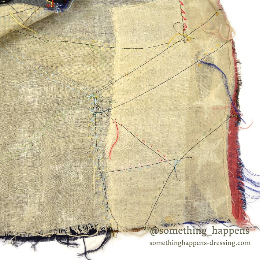 1920's OLD CRAZY PATCHWORK QUILT TOP ... 218cm×185cm