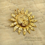 OLD FLOWER & SUN PINS ...