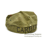 1940's~ USARMY HBT CAP WITH HAND PAINT... AS IS