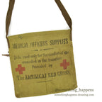 1910's AMERICAN RED CROSS WW1 MEDICAL OFFICERS SUPPLIES BAG...