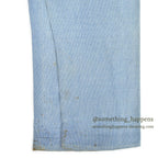 ~1940's PIN CHECK COTTON WORK TROUSERS...W35 L29